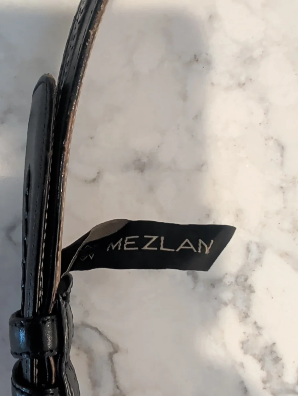 Handmade Black Leather Men's Belt with Silver Buckle